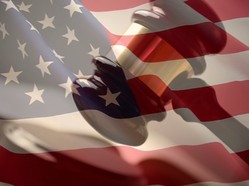 US flag and gavel US flag and gavel
