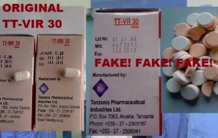 TPI fake and genuine drug image
