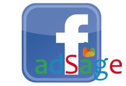 Facebook and Adsage logos
