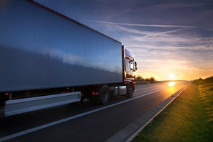 Truck at dusk