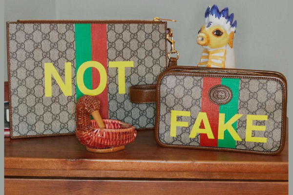  Gucci pokes fun at counterfeiters with “Fake/Not”  collection