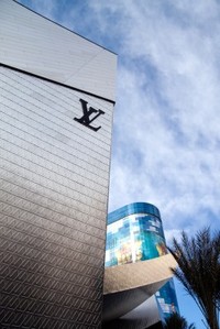 Louis Vuitton logo on building