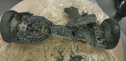 Burnt out hoverboard Burnt out hoverboard