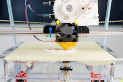 3D printer in action 3D printer in action