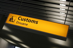 Customs sign Customs sign