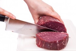 Cutting meat
