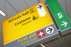 Customs sign