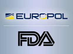 Europol and FDA logos Europol and FDA logos