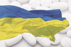 Ukrainian flag on medicines