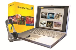 Rosetta stone software and laptop
