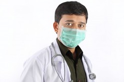 Masked Indian doctor