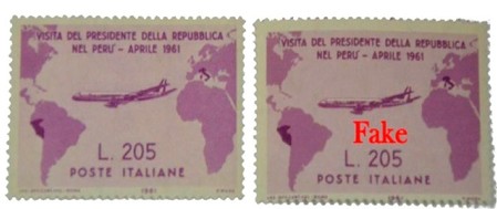 Counterfeit stamp